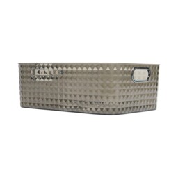 Diamond Storage Basket Grey and Clear Medium - thumbnail 2