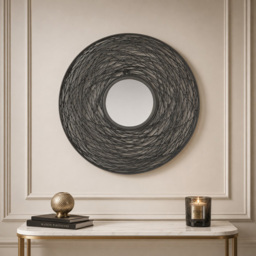 Artisan Furniture Wall-Mounted Round Nested Mirror 51 x 51cm - thumbnail 2