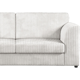 Luxor 5 Seater Silver Jumbo Cord Sofa Set with Full Back - thumbnail 4