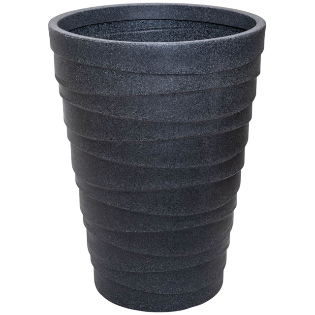 Samuel Alexander Trojan Grey Granite Effect Round Planter 66cm - image 1