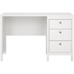 Florence Madrid 3 Drawers Desk White - thumbnail 3