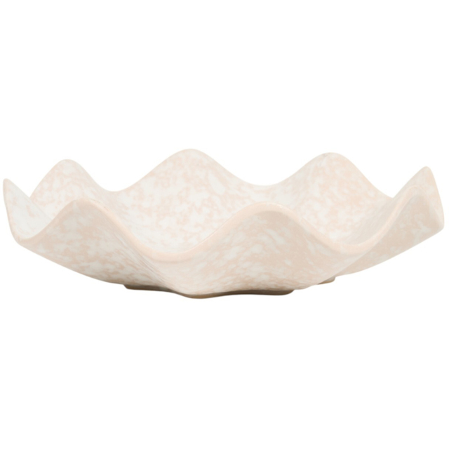 Orla Wavy Cream Ceramic Bowl - image 1