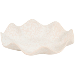 Orla Wavy Cream Ceramic Bowl - thumbnail 2