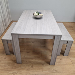 Kosy Koala 4 Seater Rectangular Dining Bench Set Grey - thumbnail 1