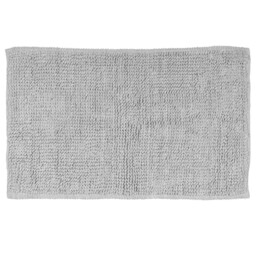 Light Grey Chunky Bobble Polycotton Bath Mat 50 x 80cm