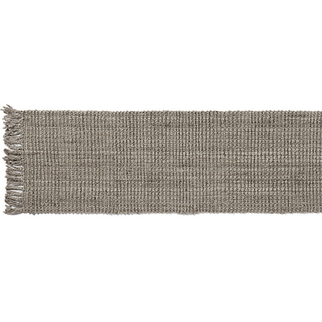 Whitefield Grey Jute Textured Boucle Runner