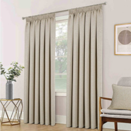 Divante Dusk Blackout Natural Thermal Curtains 137 x 168cm