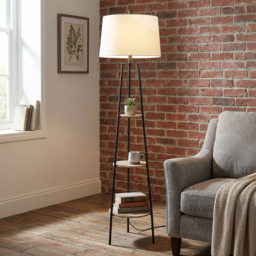 Industrial Hendrick Shelf Floor Lamp - thumbnail 4