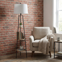 Industrial Hendrick Shelf Floor Lamp - thumbnail 3