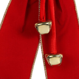Red Jingle Bell Bow Christmas Decoration 70cm - thumbnail 2