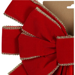 Red Jingle Bell Bow Christmas Decoration 70cm - thumbnail 3