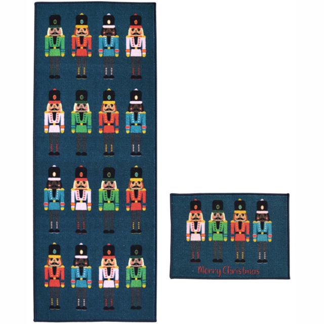 Melrose Nutcracker Christmas Design Runner and Mat Set - image 1