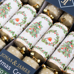 Jack & Jones Gold Wreath Christmas Crackers 16 Pack - thumbnail 4