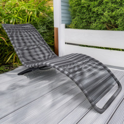 Charles Bentley Grey Zanzibar Sun Lounger