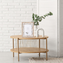 Floral Linen Wooden Frame - thumbnail 2