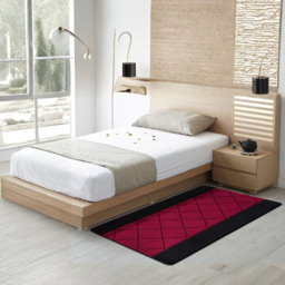 Smart Living Carmela Black and Red Non-Slip Door Mat with Gel Backing 40 x 60cm - thumbnail 3