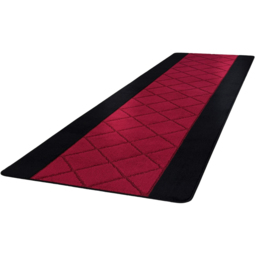Smart Living Carmela Black and Red Non-Slip Door Mat with Gel Backing 40 x 60cm
