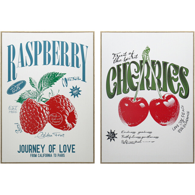Framed Vintage Fruit Print - image 1