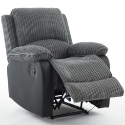 Langham Grey Manual Recliner Sofa Chair - thumbnail 2