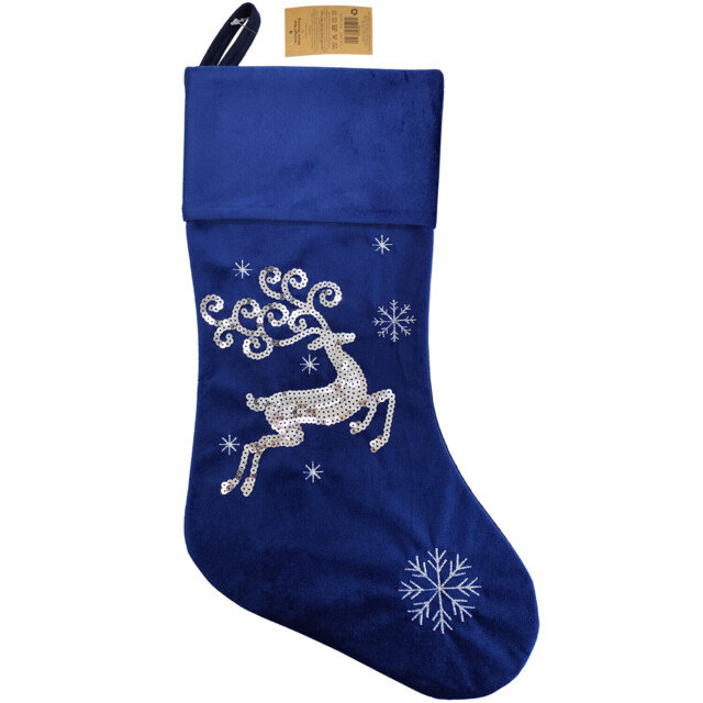 Sequin Stocking Midnight Blue - Midnight Blue - image 1