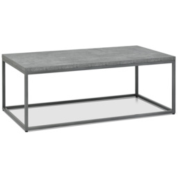Bentley Designs Renzo Dark Grey and Zinc Coffee Table - thumbnail 2