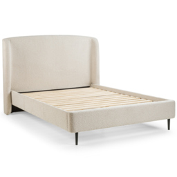 Julian Bowen Eden Double Ivory Boucle Bed - thumbnail 2