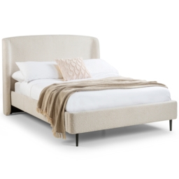 Julian Bowen Eden Double Ivory Boucle Bed - thumbnail 4