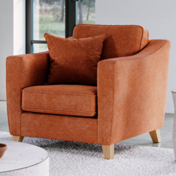 Marlon City Terracotta Armchair