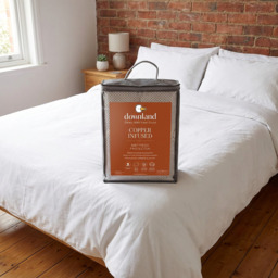 Downland White Super King Size Copper Infused Mattress Protector - thumbnail 3