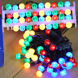 Premier Multicoloured Multi Action LED Outdoor Pearl Christmas Light 10m