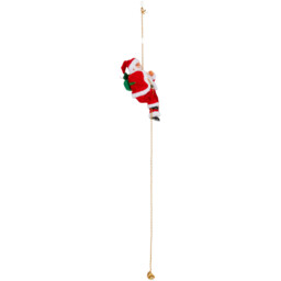 Sleigh Bells Ring Red Climbing Santa on a Chain Christmas Decoration - thumbnail 2