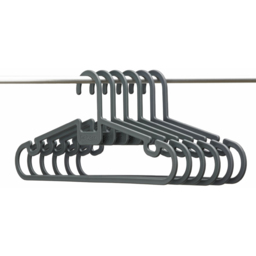 ReBorn Black Plastic Coat Hanger 5 x 4 Pack - thumbnail 4