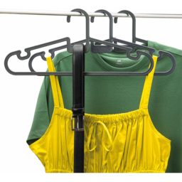 ReBorn Black Plastic Coat Hanger 5 x 4 Pack - thumbnail 2