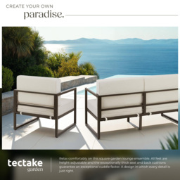 tectake Comosa 4 Seater Garden Furniture Set - thumbnail 4