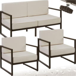 tectake Comosa 4 Seater Garden Furniture Set - thumbnail 2