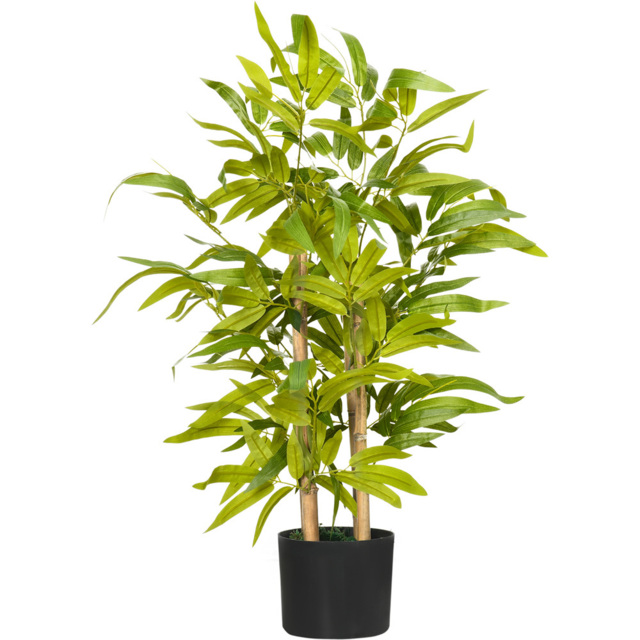 HOMCOM Green Bamboo Tree Artificial Plant in Pot - image 1