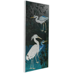 Kathryn White Botanical Crane Duo Canvas - thumbnail 3