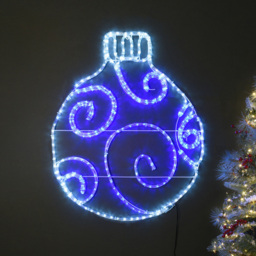 288 Blue and White LED Christmas Bauble Rope Light - thumbnail 1