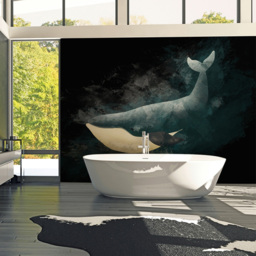A.S Creation Whale Dark Digital Mural