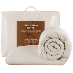 MHG Living White Super King Size Spring Summer Cotton Duvet 7.5 Tog