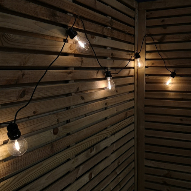 Samuel Alexander Warm White Connectable Festoon Bulb Lights Set of 10 4.5m - image 1