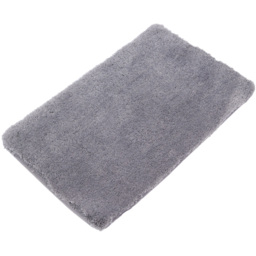 Deluxe Silver Microfibre Bath Mat 80 x 50cm