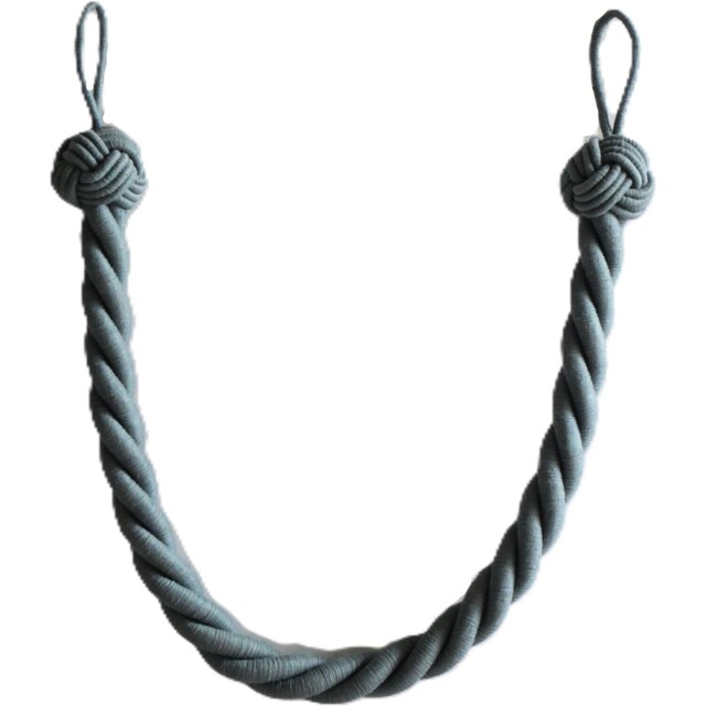 Slate Blue Cotton Harbour Rope Tieback