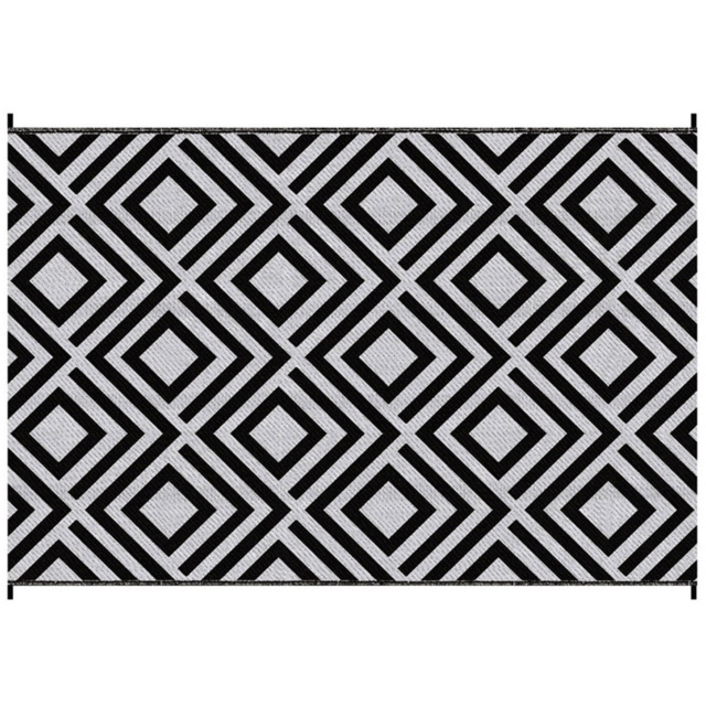 Outsunny Black Reversible Outdoor Mat 274 x 182cm - image 1