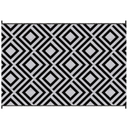 Outsunny Black Reversible Outdoor Mat 274 x 182cm - thumbnail 1