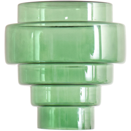 ValueLights Lane Green Glass 5 Tier Easy Fit Shade