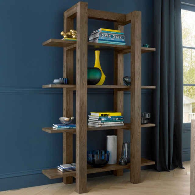 Bentley Designs Turin Dark Oak 4 Shelf Unit - image 1