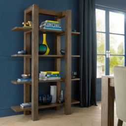 Bentley Designs Turin Dark Oak 4 Shelf Unit - thumbnail 4