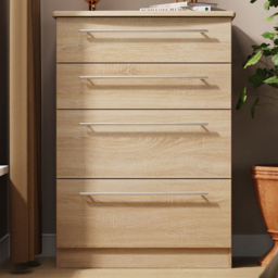 Crowndale Sherwood Bardolino Oak 4 Drawer Deep Chest of Drawers
