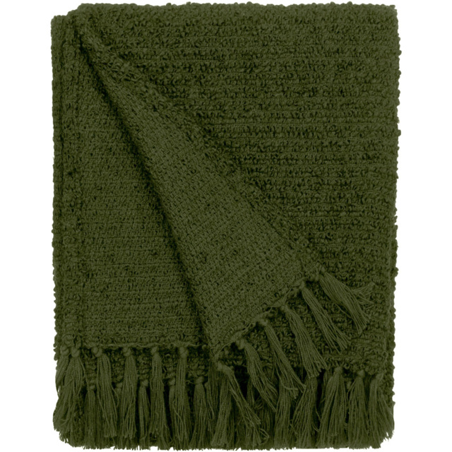 Yard Candar Khaki Textured Boucle Throw 170 x 130cm - image 1